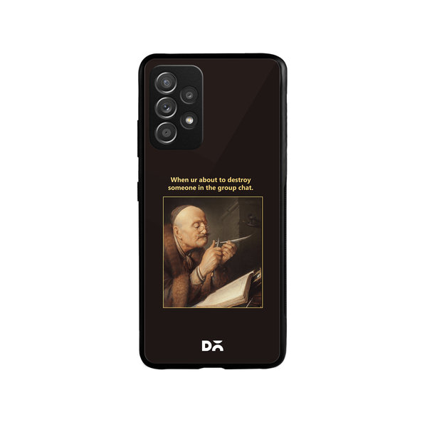 

DailyObjects Group Chat Glass Case Cover For Samsung Galaxy A52