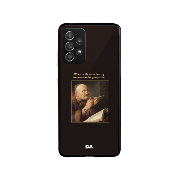 

DailyObjects Group Chat Glass Case Cover For Samsung Galaxy A73