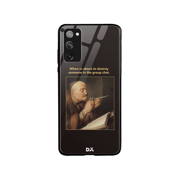 

DailyObjects Group Chat Glass Case Cover For Samsung Galaxy S20 FE