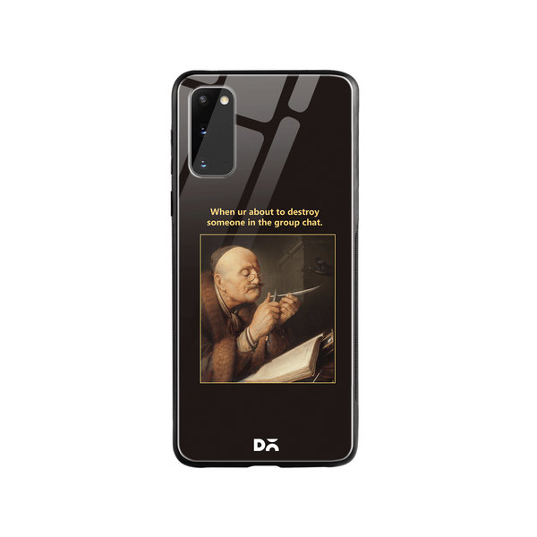 

DailyObjects Group Chat Glass Case Cover For Samsung Galaxy S20