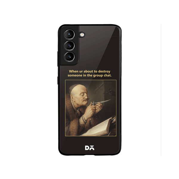 

DailyObjects Group Chat Glass Case Cover For Samsung Galaxy S22 Plus