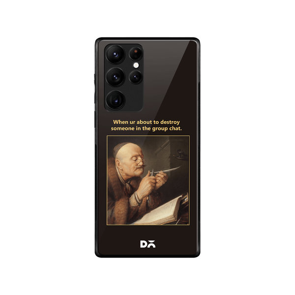 

DailyObjects Group Chat Glass Case Cover For Samsung Galaxy S22 Ultra