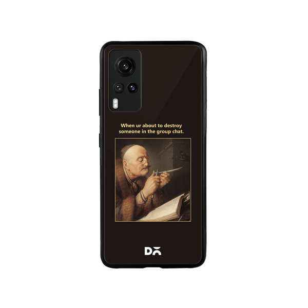

DailyObjects Group Chat Glass Case Cover For Vivo X60