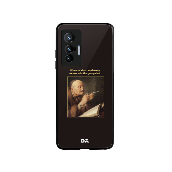 

DailyObjects Group Chat Glass Case Cover For Vivo X70