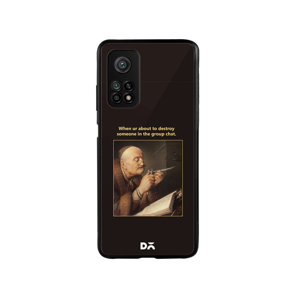 

DailyObjects Group Chat Glass Case Cover For Xiaomi Mi 10T