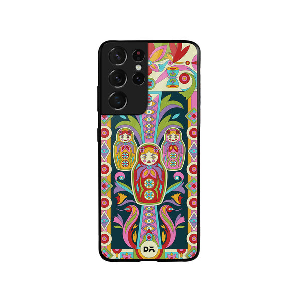 

DailyObjects Gudiya Mela Glass Case Cover For Samsung Galaxy S21 Ultra