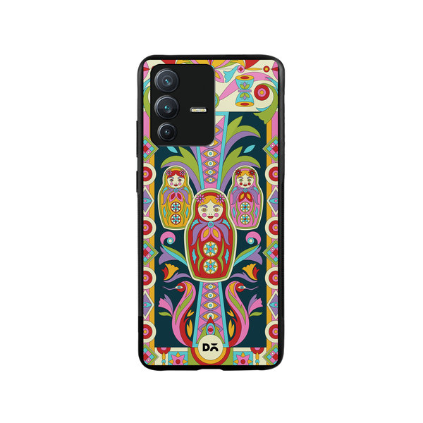 

DailyObjects Gudiya Mela Glass Case Cover For Vivo V23