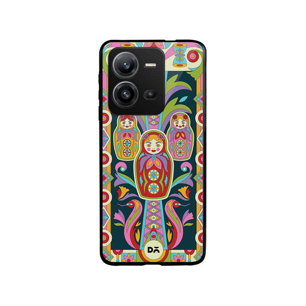

DailyObjects Gudiya Mela Glass Case Cover For Vivo V25