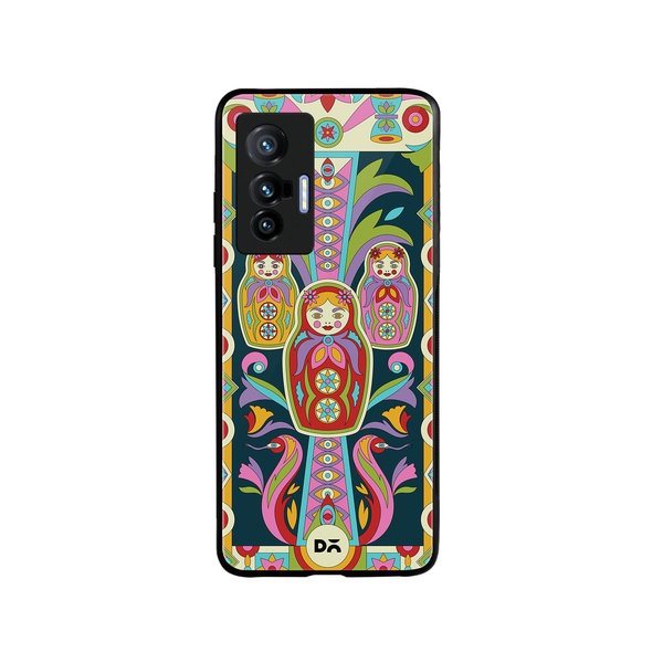 

DailyObjects Gudiya Mela Glass Case Cover For Vivo X70