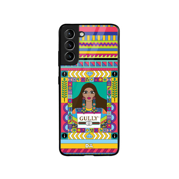 

DailyObjects Gully Gal Glass Case Cover For Samsung Galaxy S21 FE