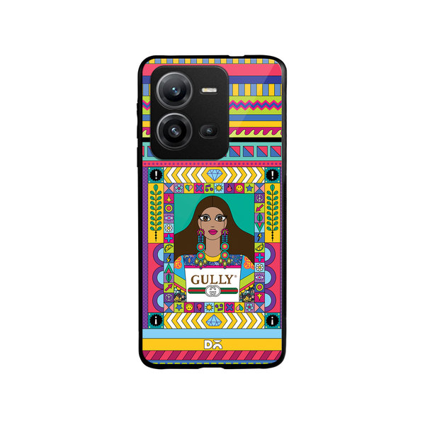 

DailyObjects Gully Gal Glass Case Cover For Vivo V25