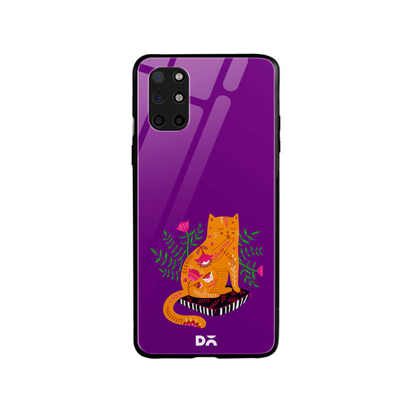 

DailyObjects Happy Kitty Glass Case Cover For OnePlus 8T