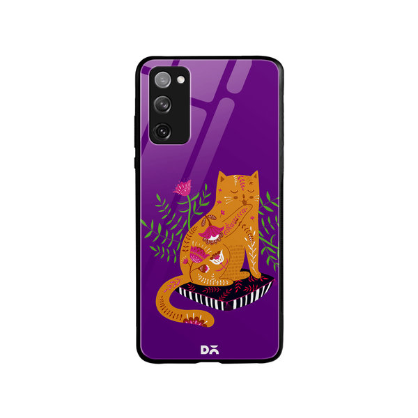 DailyObjects Happy Kitty Glass Case Cover For Samsung Galaxy S20 FE
