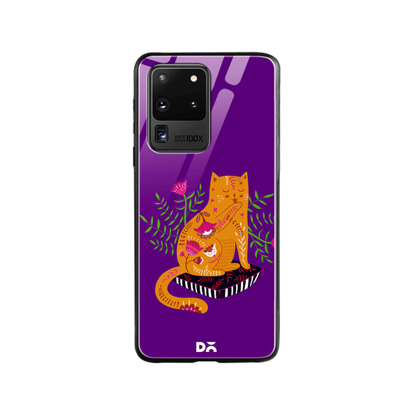 

DailyObjects Happy Kitty Glass Case Cover For Samsung Galaxy S20 Ultra