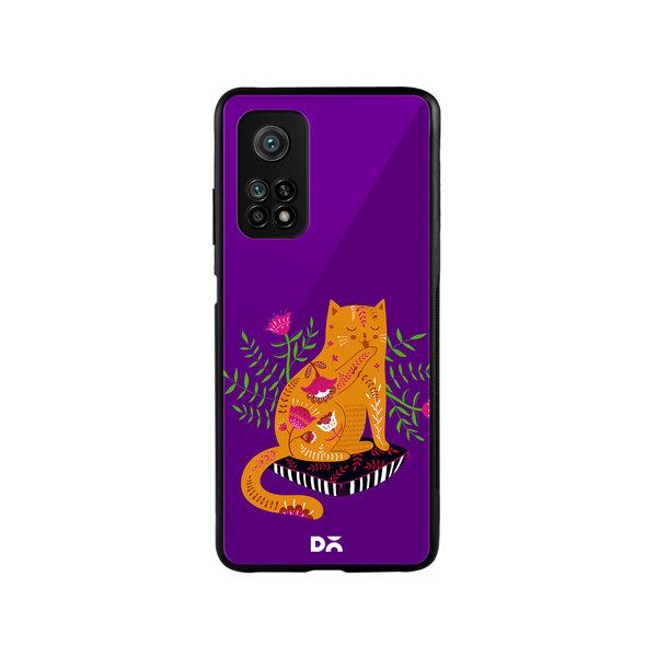 

DailyObjects Happy Kitty Glass Case Cover For Xiaomi Mi 10T