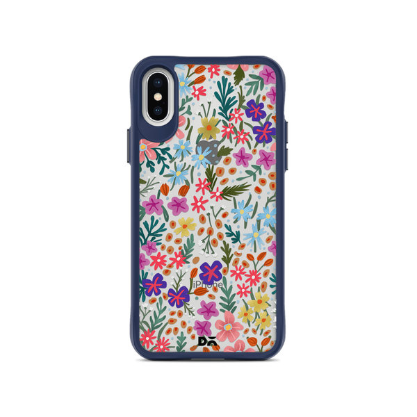 

DailyObjects Hawaiian Greetings Blue Hybrid Clear Case Cover For iPhone XS