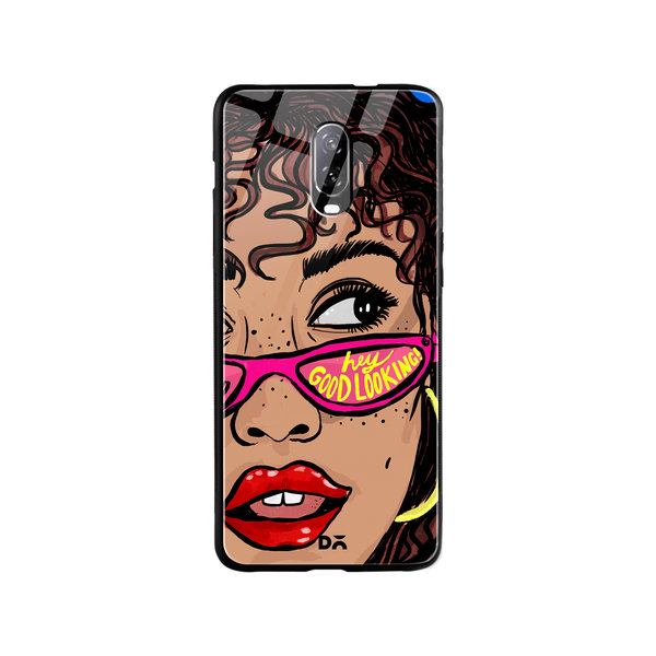 

DailyObjects Hey Good Looking Glass Case Cover For OnePlus 7