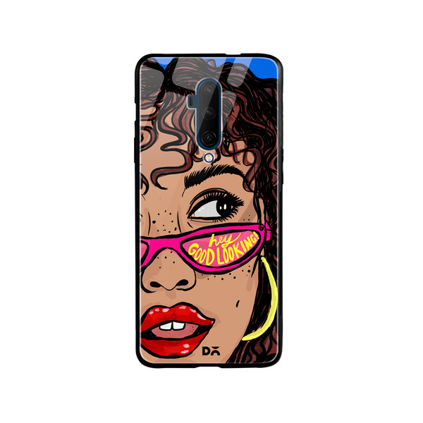 

DailyObjects Hey Good Looking Glass Case Cover For OnePlus 7T Pro