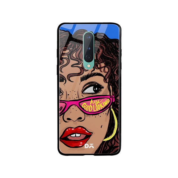 

DailyObjects Hey Good Looking Glass Case Cover For OnePlus 8