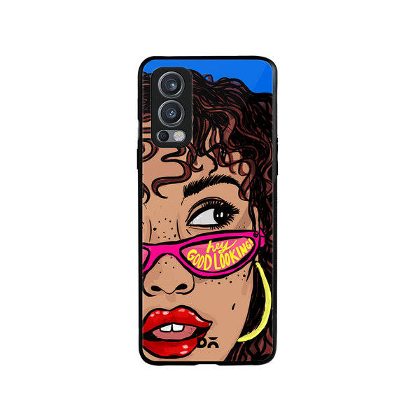 

DailyObjects Hey Good Looking Glass Case Cover For OnePlus Nord 2