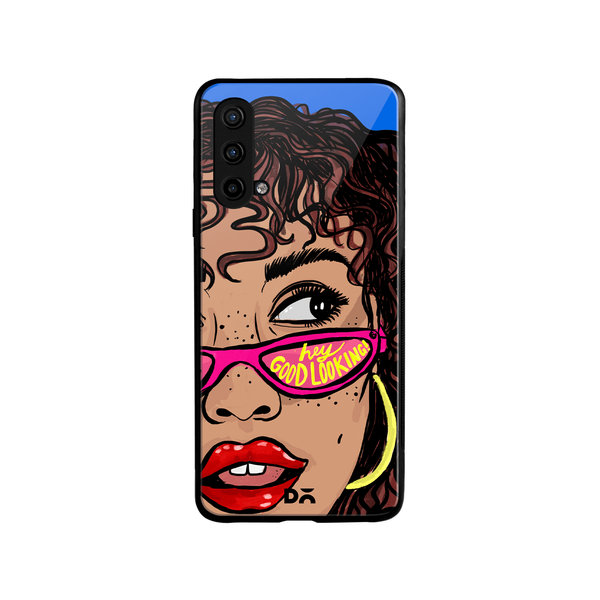 

DailyObjects Hey Good Looking Glass Case Cover For OnePlus Nord CE