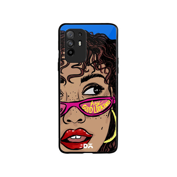 

DailyObjects Hey Good Looking Glass Case Cover For Oppo F19 Pro Plus