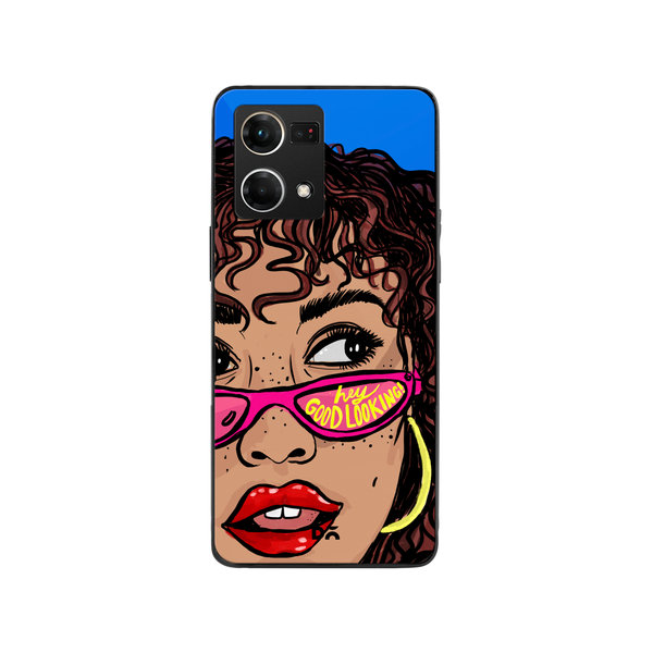 

DailyObjects Hey Good Looking Glass Case Cover For Oppo Reno 7