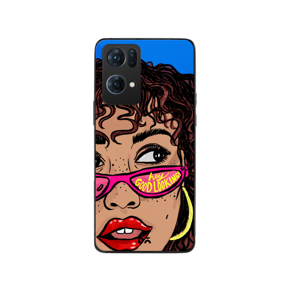 

DailyObjects Hey Good Looking Glass Case Cover For Oppo Reno 7 Pro
