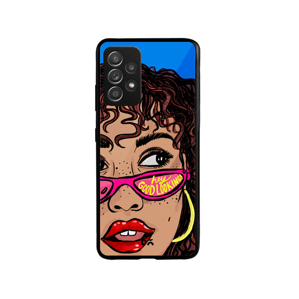 DailyObjects Hey Good Looking Glass Case Cover For Samsung Galaxy A73