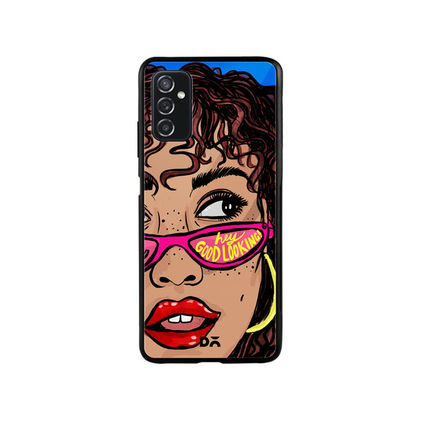 

DailyObjects Hey Good Looking Glass Case Cover For Samsung Galaxy M52