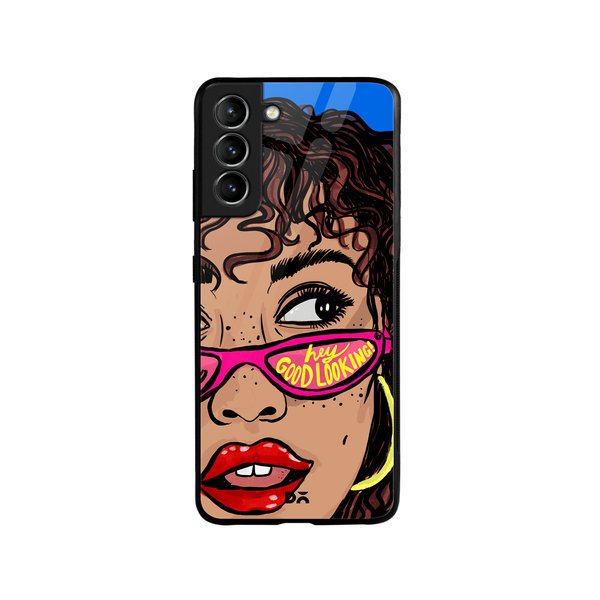 

DailyObjects Hey Good Looking Glass Case Cover For Samsung Galaxy S21 Plus