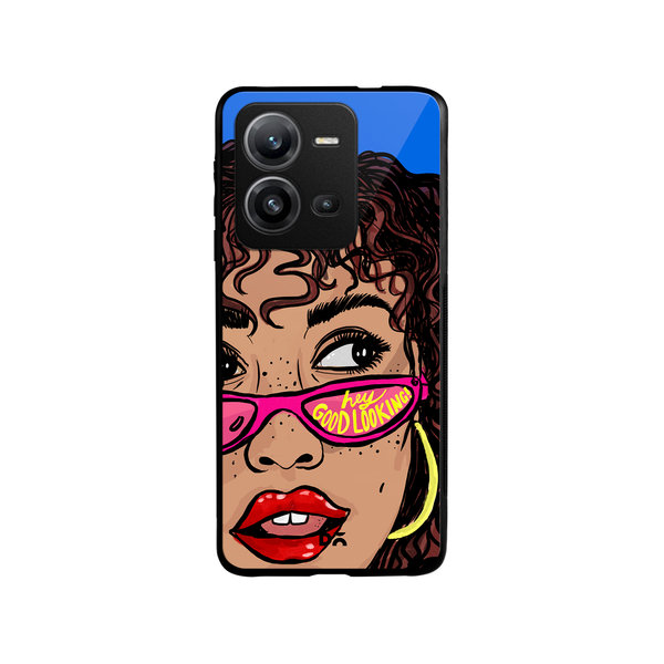 

DailyObjects Hey Good Looking Glass Case Cover For Vivo V25