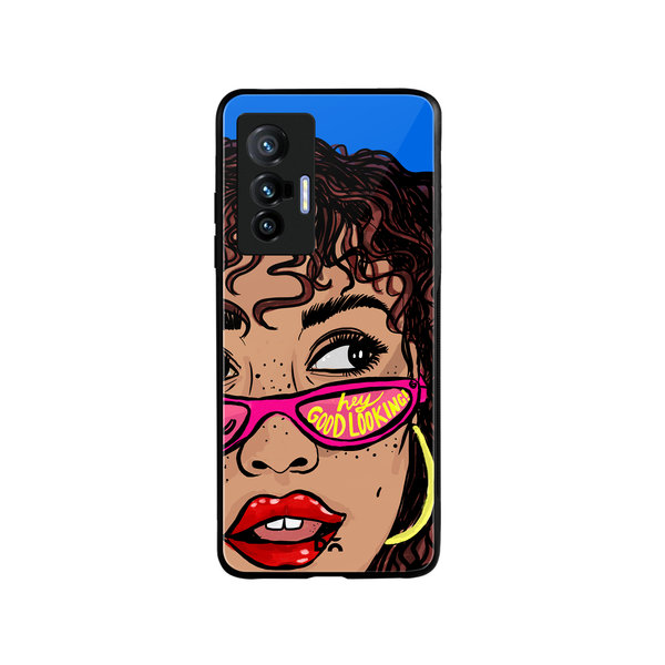 

DailyObjects Hey Good Looking Glass Case Cover For Vivo X70
