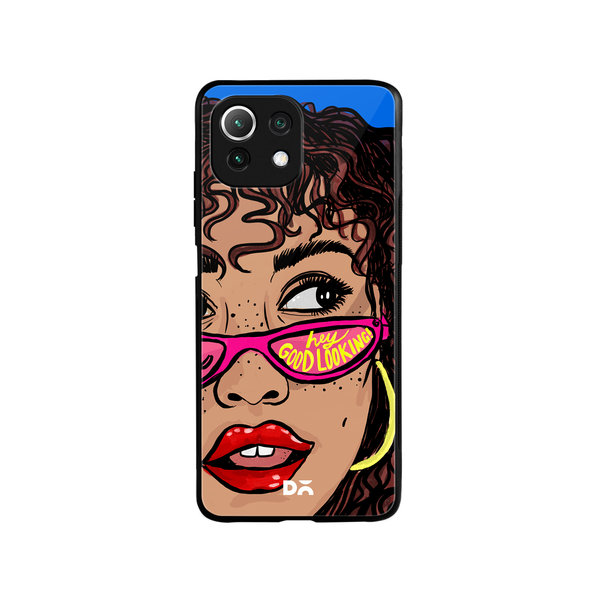 

DailyObjects Hey Good Looking Glass Case Cover For Xiaomi Mi 11 Lite