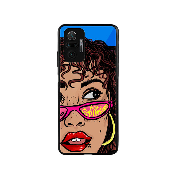 

DailyObjects Hey Good Looking Glass Case Cover For Xiaomi Redmi Note 10 Pro