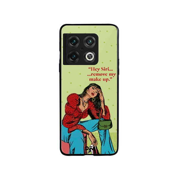 

DailyObjects Hey Siri Glass Case Cover For OnePlus 10 Pro