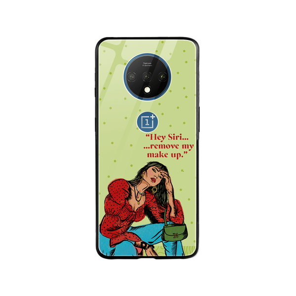 

DailyObjects Hey Siri Glass Case Cover For OnePlus 7T