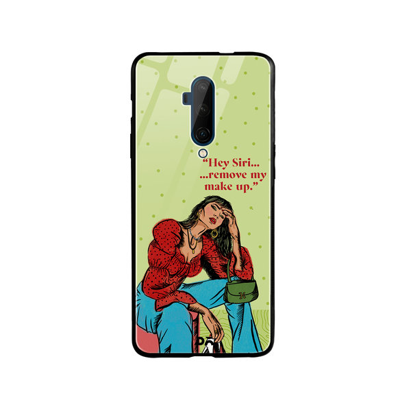 

DailyObjects Hey Siri Glass Case Cover For OnePlus 7T Pro