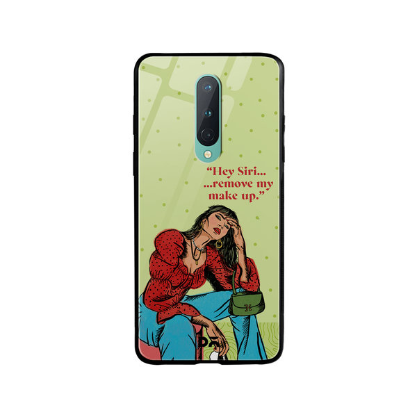 

DailyObjects Hey Siri Glass Case Cover For OnePlus 8