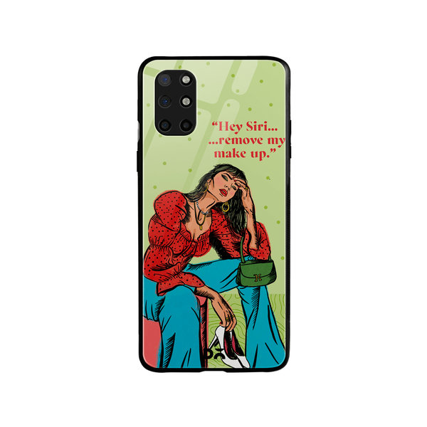 

DailyObjects Hey Siri Glass Case Cover For OnePlus 8T