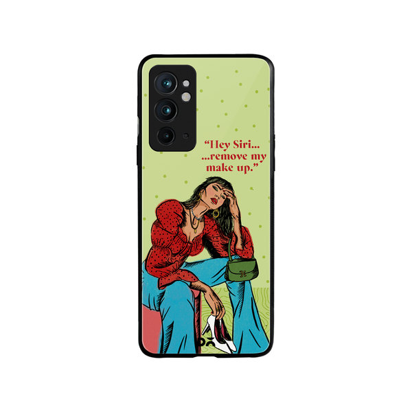 

DailyObjects Hey Siri Glass Case Cover For OnePlus 9RT