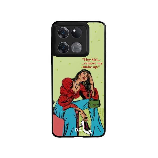 

DailyObjects Hey Siri Glass Case Cover For OnePlus Ace Racing