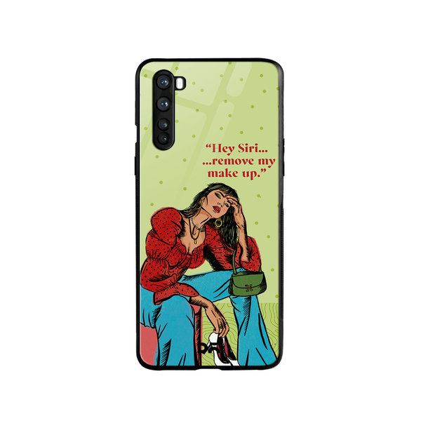

DailyObjects Hey Siri Glass Case Cover For OnePlus Nord