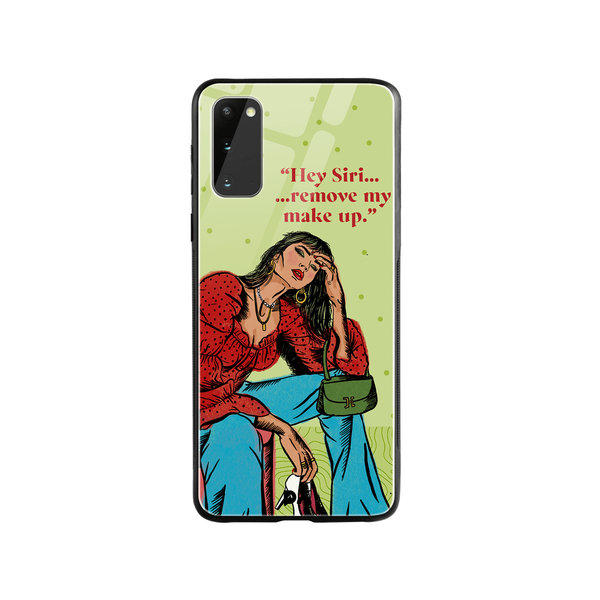 

DailyObjects Hey Siri Glass Case Cover For Samsung Galaxy S20