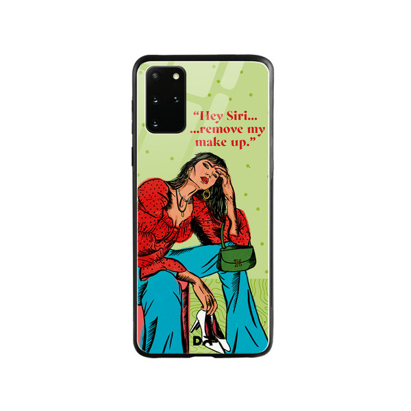 

DailyObjects Hey Siri Glass Case Cover For Samsung Galaxy S20 Plus