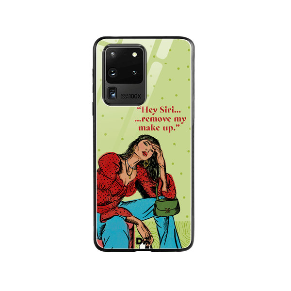 

DailyObjects Hey Siri Glass Case Cover For Samsung Galaxy S20 Ultra