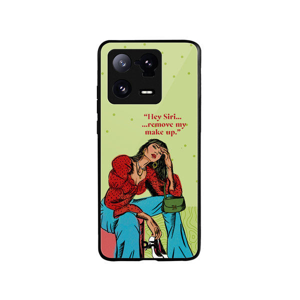 

DailyObjects Hey Siri Glass Case Cover For Xiaomi 13 Pro