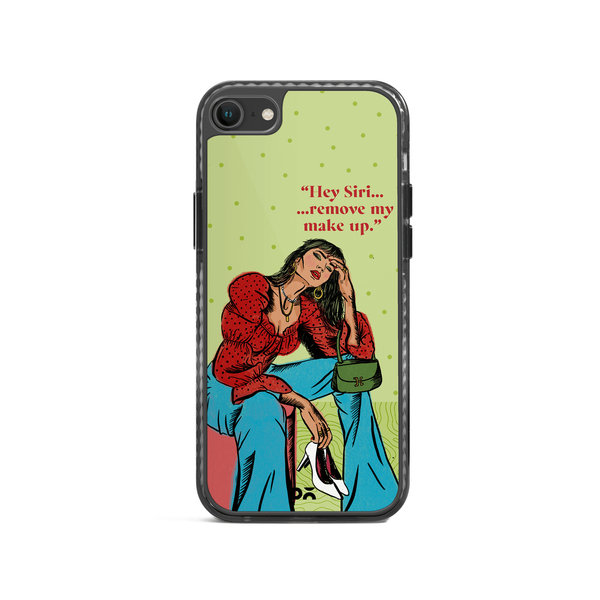 

DailyObjects Hey Siri Stride 2.0 Case Cover For iPhone SE 2020