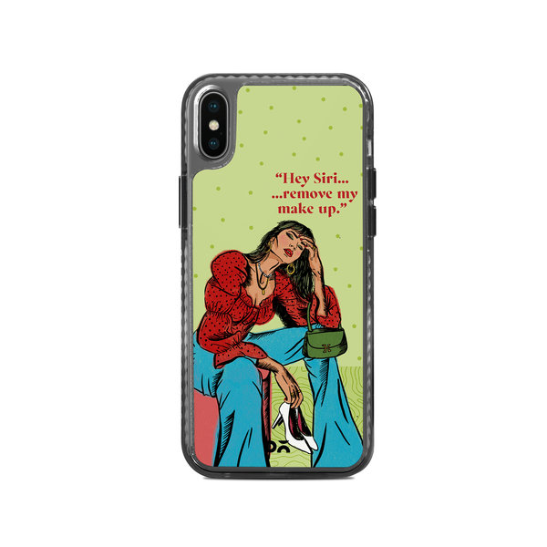 

DailyObjects Hey Siri Stride 2.0 Case Cover For iPhone XS