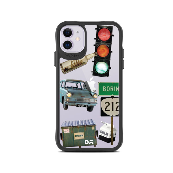 

DailyObjects High Road Black Hybrid Clear Case Cover For iPhone 11